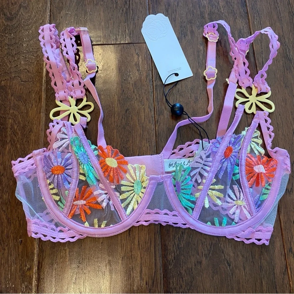 NWT XS For Love & Lemons Gia Underwire Bra - Picture 4 of 9